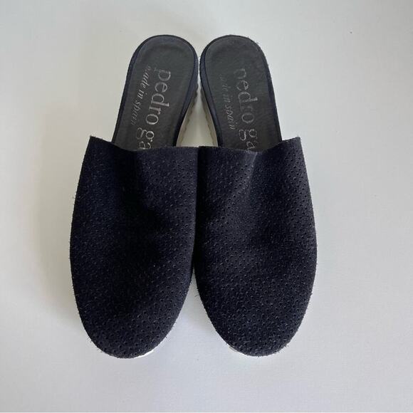 Pedro Garcia Black Suede Slide Mules - Picture 2 of 8